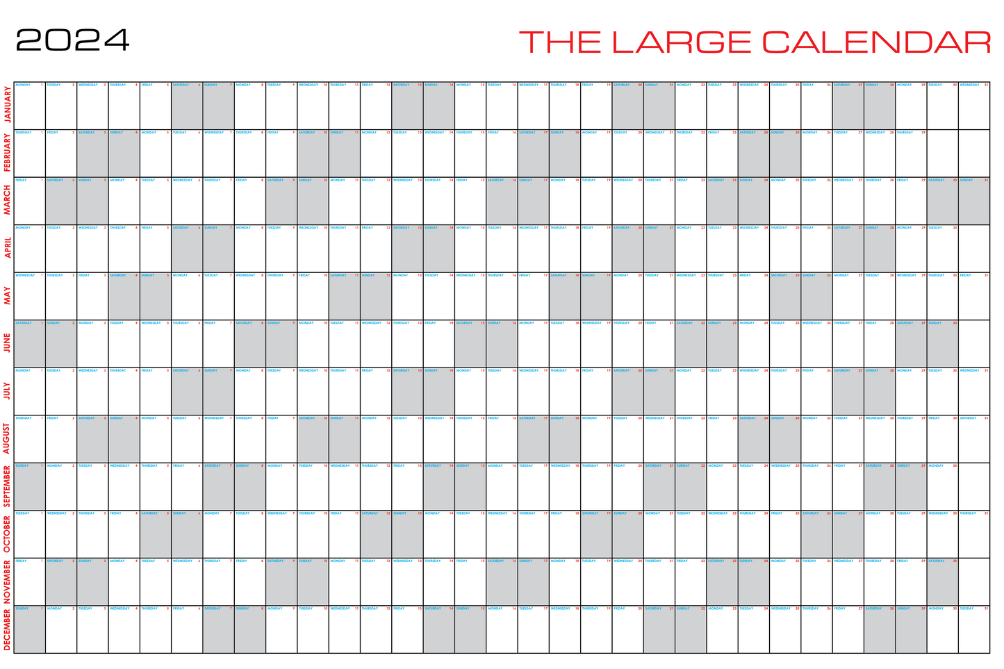 The Large Calendar